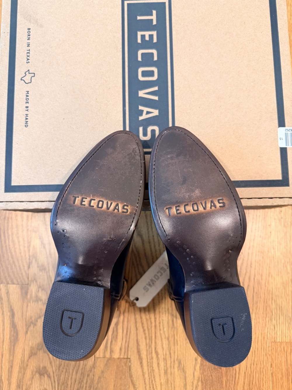 Tecovas Black Leather Ankle Boots - Picture 7 of 11